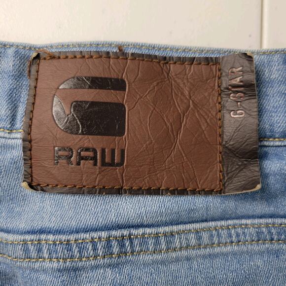 G Star Raw 3301 Skinny Jeans Mens 34 (34x31.5) Medium Stretch Moto Punk Grunge - Picture 8 of 12
